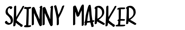 Skinny Marker font preview
